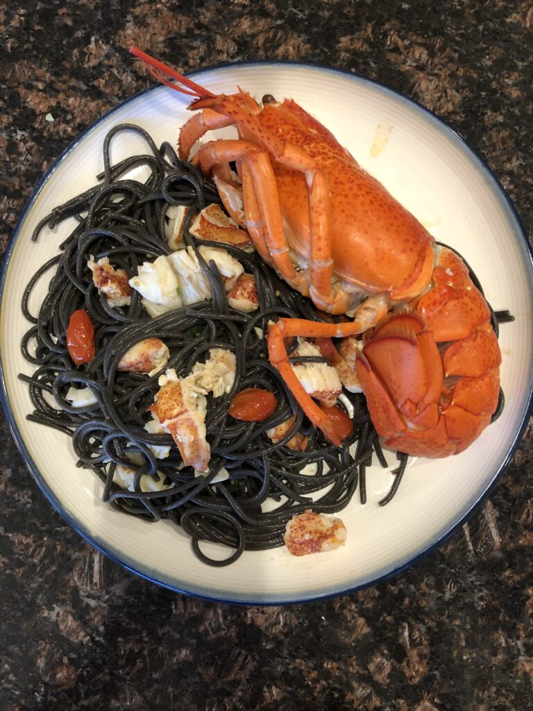 Venetian Lobster and Squid Ink Pasta - World Oyster - Debbie Wesselman